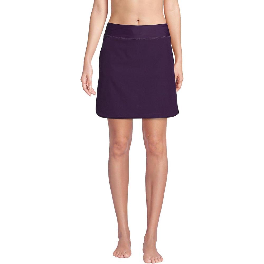 imageLands End Womens Quick Dry Board Skort Swim SkirtBlackberry