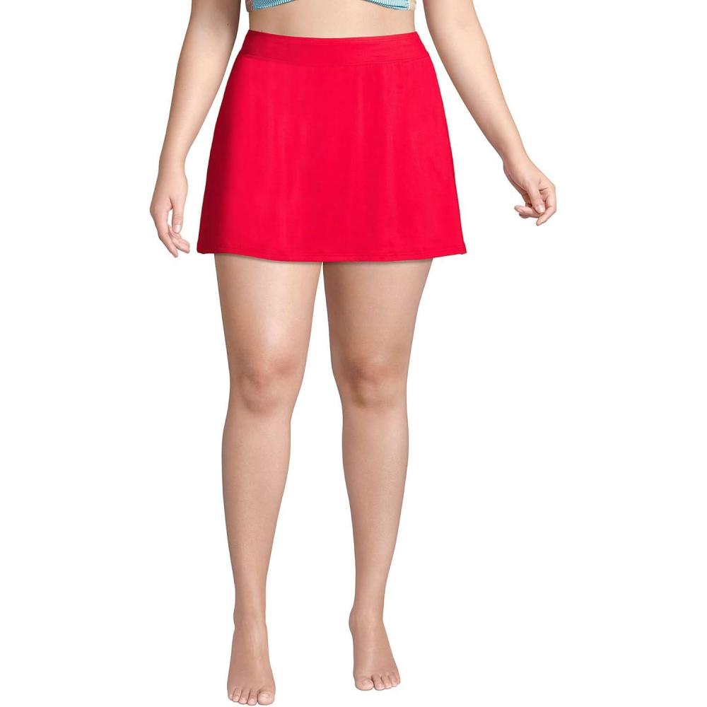 imageLands End Womens Swim Skirt Swim BottomsCompass Red