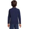 Lands’ End B LS Solid Rash Guard Deep Sea Navy Tie Dye Sharks Kids Husky X-Large