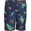 Lands’ End B Swim Trunks Deep Sea Navy Tie Dye Sharks Kids Husky XX-Large