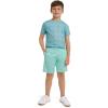 Lands’ End Boys’ Active Adventure UPF 50 Short Sleeve T-Shirt & Short Set (S-XL)(Aqua Ice)