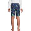 Lands’ End Boys Active Stretch Quick Dry UPF 50 Swim Trunk(Deep Sea Navy Tie Dye Sharks)