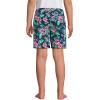 Lands’ End Boys Active Stretch Quick Dry UPF 50 Swim Trunk(Deep Sea Navy/Rosella Floral)