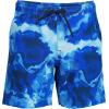 Lands’ End Boys Active Stretch Quick Dry UPF 50 Swim Trunk(Electric Blue Marble Tie Dye)