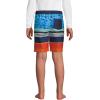 Lands’ End Boys Active Stretch Quick Dry UPF 50 Swim Trunk(Multi Mixed Stripe)