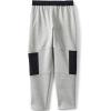 Lands’ End Boys Basic Iron Knee Fleece Jogger(Gray Heather)