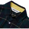 Lands’ End Boys Button Down Poplin Shirt(Rain Forest Green Plaid)