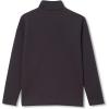 Lands’ End Boys Husky Long Sleeve Knit Full Zip Mock Neck Sweatshirt(Light Black)