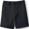 Lands’ End Boys Husky Sport Active Performance Chino Shorts 18 Black