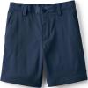 Lands’ End Boys Husky Sport Active Performance Chino Shorts 18 Classic Navy
