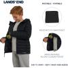 Lands’ End Boys’ Lightweight Packable Insulated Puffer Jacket(Black)