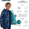 Lands’ End Boys’ Lightweight Packable Insulated Puffer Jacket(Blue Galaxy Space)