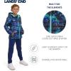 Lands’ End Boys’ Lightweight Packable Insulated Puffer Jacket(Blue Galaxy Space)