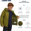 Lands’ End Boys’ Lightweight Packable Insulated Puffer Jacket(Light Olive)