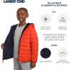 Lands’ End Boys Reversible Faux Sherpa Lined Insulated Puffer Jacket(Hot Coral)
