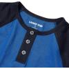 Lands’ End Boys Short Sleeve Henley T-Shirt(Cobalt/Classic Navy)