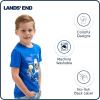Lands’ End Boys’ Soft Cotton Short Sleeve Graphic T-Shirt(Cobalt)