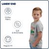 Lands’ End Boys’ Soft Cotton Short Sleeve Graphic T-Shirt(Grey Heather)