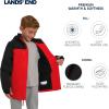 Lands’ End Boys’ Squall Waterproof Fleece Lined Insulated Jacket(Fiery Red)
