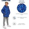Lands’ End Boys’ Squall Waterproof Fleece Lined Insulated Jacket(Glacier Blue)