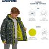 Lands’ End Boys’ Squall Waterproof Fleece Lined Insulated Jacket(Olive Camouflage)