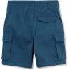 Lands’ End Boys Stretch Canvas Utility Cargo Shorts(Dark Blue)