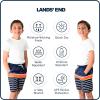 Lands’ End Boys’ Swimwear UPF 50 Comfort Liner Swim Trunks (S-XL)(Dark Blue)