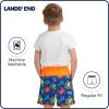 Lands’ End Boys’ Swimwear UPF 50 Comfort Liner Swim Trunks (S-XL)(Neon Orange)