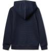 Lands’ End Boys Texture Knit Zip Up Hoodie(Classic Navy)