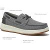 Lands’ End Canvas Boat Shoes Men, Deck Shoes Mens Boat Shoes Slip Ons – Navy Blue, Tan Brown or Grey Mens Casual Shoes, Size 8-13(Light Graphite)