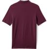 Lands’ End Essentials Men’s Long Sleeve All Day Comfort Polo Shirt – 100% Cotton Won’t Shrink Pill Fade(Burgundy)