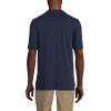 Lands’ End Essentials Men’s Long Sleeve All Day Comfort Polo Shirt – 100% Cotton Won’t Shrink Pill Fade(Classic Navy)