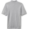 Lands’ End Essentials Men’s Long Sleeve All Day Comfort Polo Shirt – 100% Cotton Won’t Shrink Pill Fade(Gray Heather)