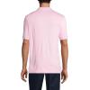 Lands’ End Essentials Men’s Long Sleeve All Day Comfort Polo Shirt – 100% Cotton Won’t Shrink Pill Fade(Ice Pink)