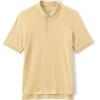 Lands’ End Essentials Men’s Long Sleeve All Day Comfort Polo Shirt – 100% Cotton Won’t Shrink Pill Fade(Maize)