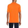 Lands’ End Essentials Men’s Long Sleeve All Day Comfort Polo Shirt – 100% Cotton Won’t Shrink Pill Fade(Orange Spice)
