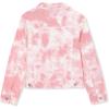 Lands’ End Girls Denim Jacket(Pink Tie Dye)