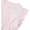 Lands’ End Girls Flutter Sleeve Tiered Peasant Top(Fairy Tale Pink)