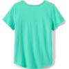 Lands’ End Girls Graphic Tee(Aqua Ice Positive Dreams)