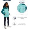 Lands’ End Girls’ Squall Waterproof Fleece Lined Insulated Jacket(Aqua)