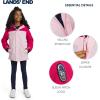 Lands’ End Girls’ Squall Waterproof Fleece Lined Insulated Jacket(Pink)