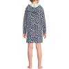 Lands’ End Girls Terry Pullover Cover-up(Deep Sea Navy Floral Mix)