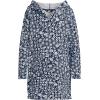 Lands’ End Girls Terry Pullover Cover-up(Deep Sea Navy Floral Mix)