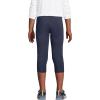 Lands’ End Girls Tough Cotton Capri Leggings(Classic Navy)