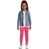 Lands’ End Girls Tough Cotton Novelty Leggings(Hot Pink)