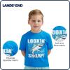 Lands’ End Kids Boys and Girls Swimwear UPF 50 Short Sleeve Rash Guard Shirt (XXS-XL)(Neon Blue)