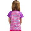 Lands’ End Kids Boys and Girls Swimwear UPF 50 Short Sleeve Rash Guard Shirt (XXS-XL)(Neon Purple 2)
