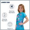 Lands’ End Kids Boys and Girls Swimwear UPF 50 Short Sleeve Rash Guard Shirt (XXS-XL)(Turqouise)