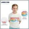 Lands’ End Kids Boys and Girls Swimwear UPF 50 Short Sleeve Rash Guard Shirt (XXS-XL)(White)