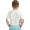 Lands’ End Kids Boys and Girls Swimwear UPF 50 Short Sleeve Rash Guard Shirt (XXS-XL)(White)